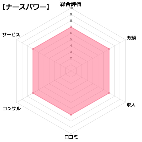 ナースパワーの評価・分析チャート