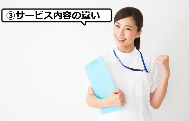 看護師の転職サイトのサービス内容の違い