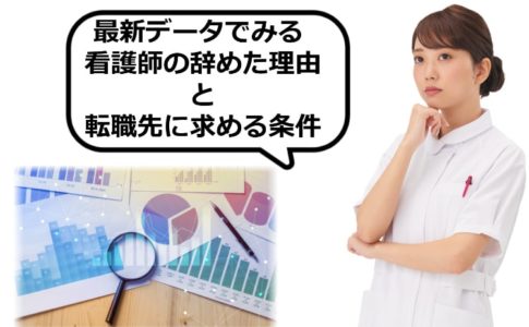 最新データでみる看護師の辞めた理由と転職先に求める条件